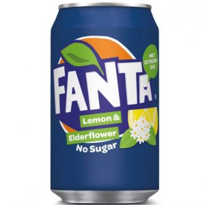 Tray Fanta - Elderflower & lemon van 24 blikjes 33cl