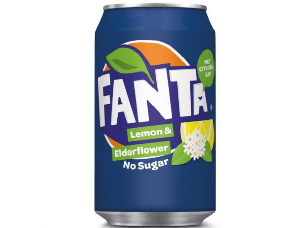 Tray Fanta - Elderflower & lemon van 24 blikjes 33cl