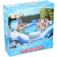 Creative Kids – Vierkant Familiezwembad – Opblaasbaar – 4 Loungestoelen - Afbeelding 3