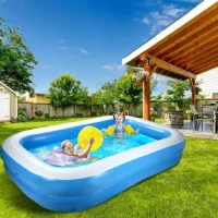 Creative Kids Zwembad – Opblaasbaar – Rechthoek – 262x175x51cm – Max 778 Liter – 2 Ringen - Image 7