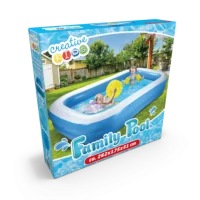 Creative Kids Zwembad – Opblaasbaar – Rechthoek – 262x175x51cm – Max 778 Liter – 2 Ringen - Image 2